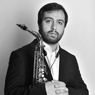 Dinis Carvalho, saxofonista, de Alenquer