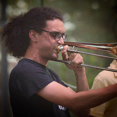 André Ramalhais, trombonista jazz, de Pombal