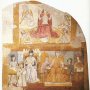 Fresco do antigo Tribunal de Reguengos de Monsaraz