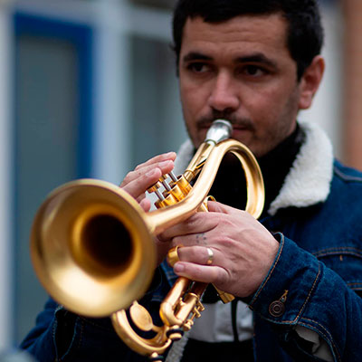 Luís Martelo, trompete, da Mealhada