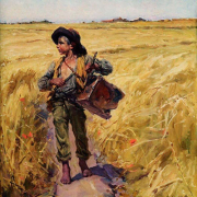 Espantando dos pardais da seara, José Malhoa, 1904, Coleção particular.