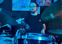 Luís Macedo, percussionista e trompetista