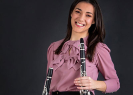 Sara Costa, clarinete, natural de Amarante