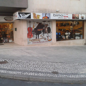 Bino's music, loja de música, Águeda